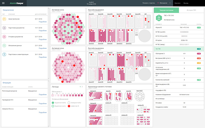 Nuclear material account and control system