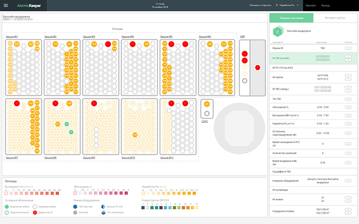 Nuclear material account and control system